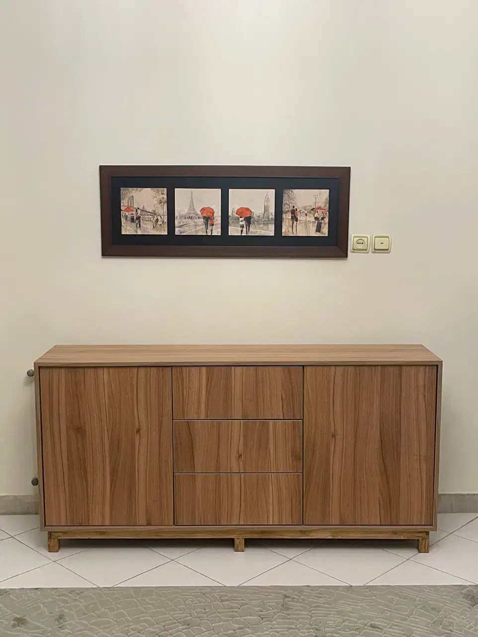 فروش ست کنسول و جا کفشی چوبی|جاکفشی، کمد، دراور|کرج, گلشهر|دیوار