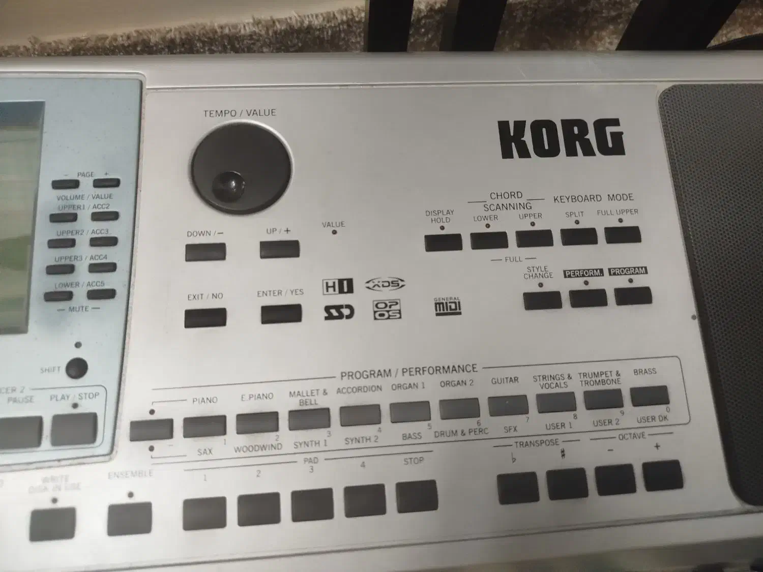ارگ korg pa50 تبدیل شده pa80|پیانو، کیبورد، آکاردئون|محلات, |دیوار