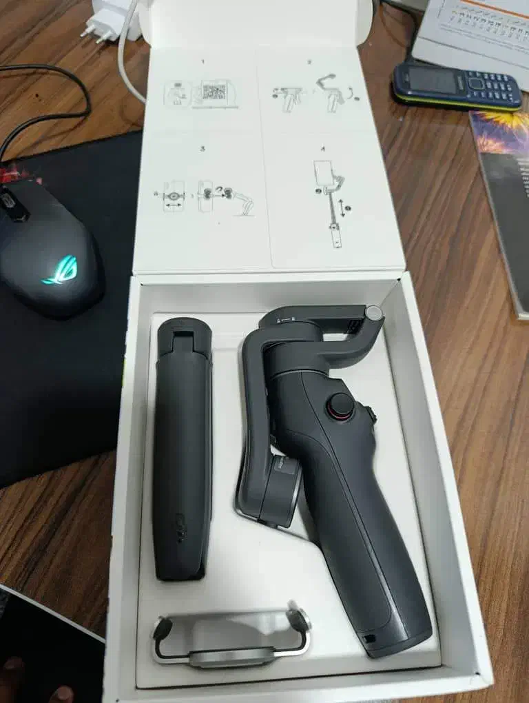 گیمبال (لرزشگیر) اوسمو موبایل ۶ درجه یک|دوربین عکاسی و فیلم‌برداری|تهران, گیشا|دیوار