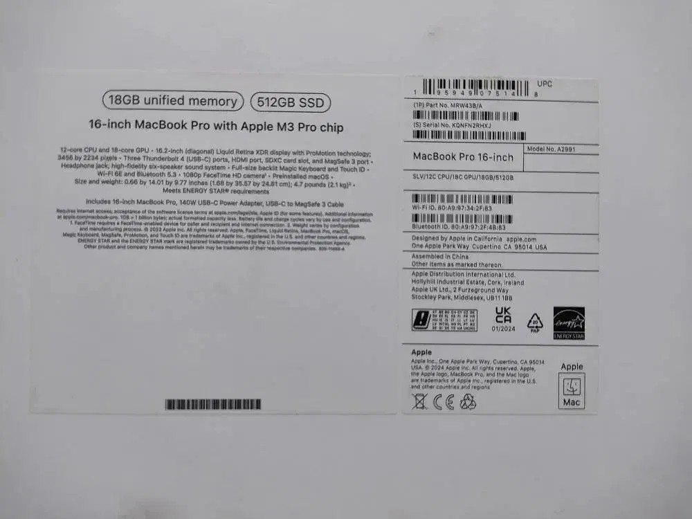 لپ تاپ اپل MacBook Pro 16.2 512GB SSD RAM 18GB|رایانه همراه|تهران, آسمان|دیوار