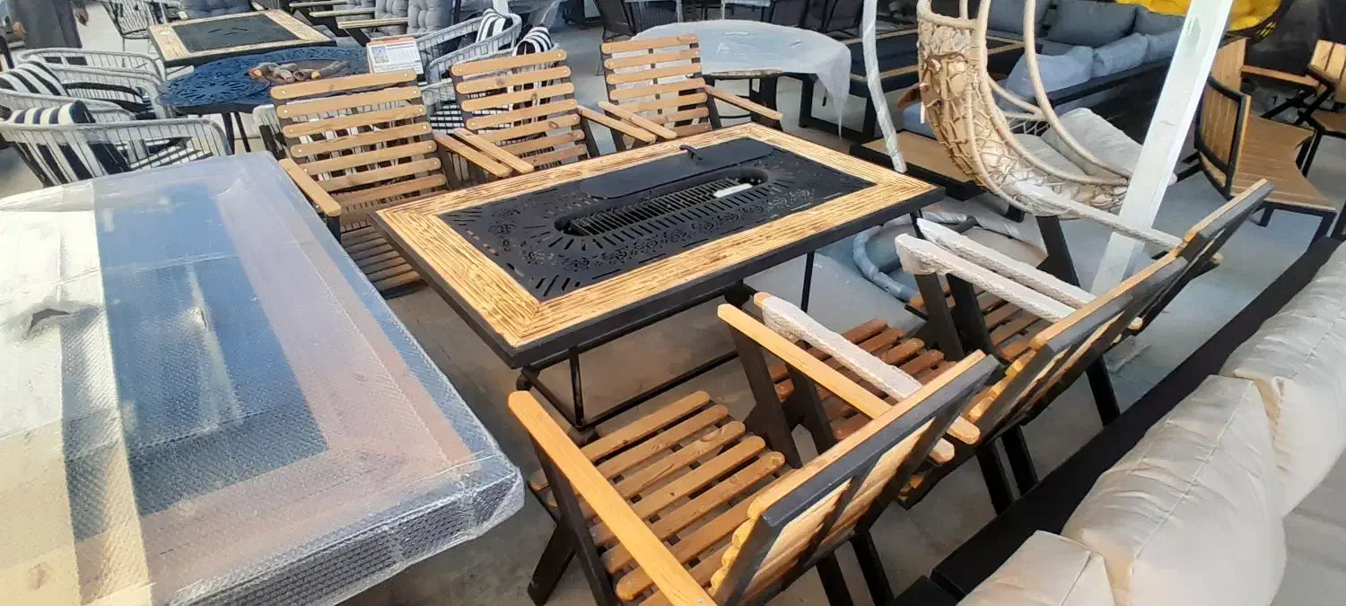 میز آتشدان و آتشدان حرارت دار مدل دریب naqp828|مبلمان خانگی و میز عسلی|چهارباغ, |دیوار