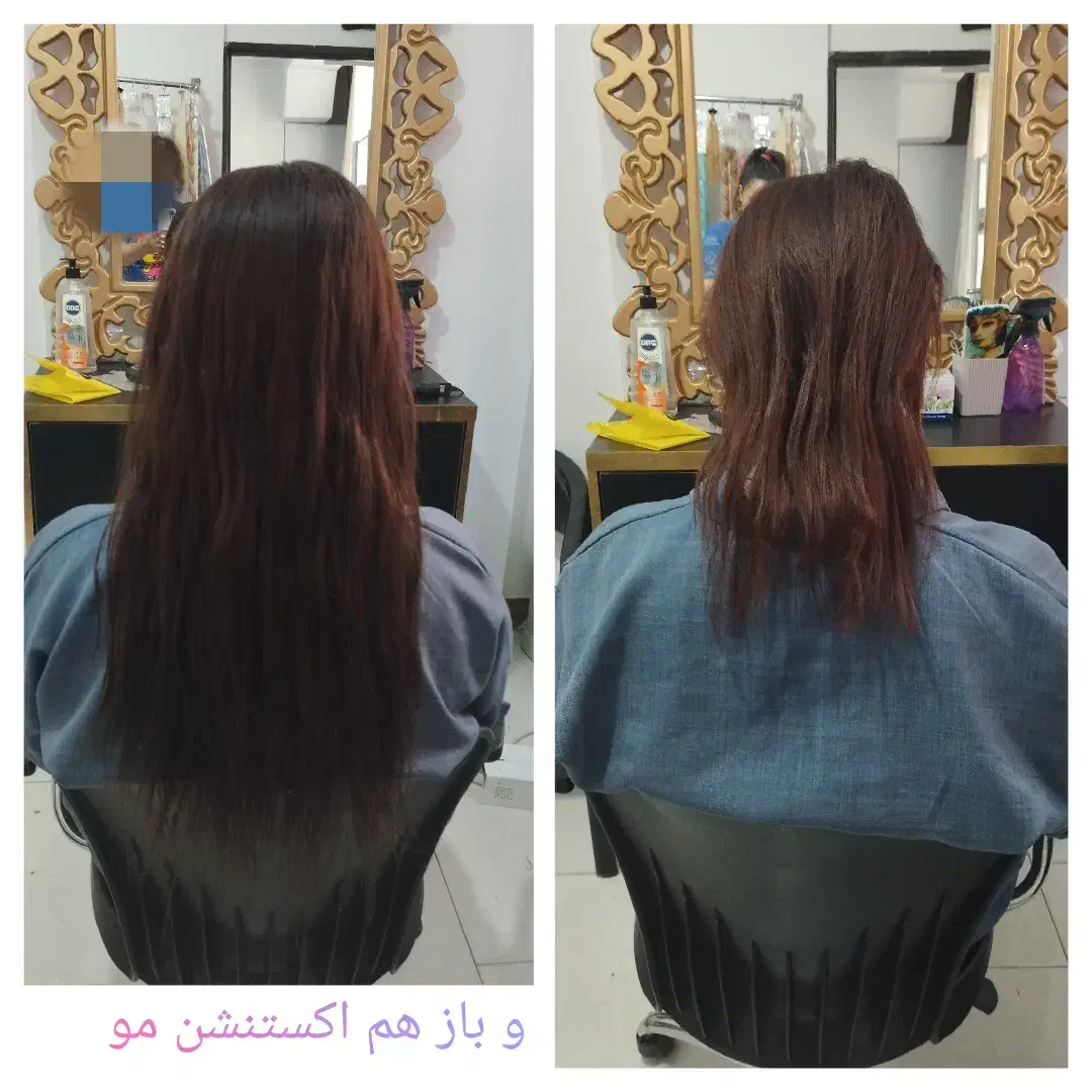 اکستنشن مو بافتموکوتاهی موکاشت مژه (لیفت رنگمو مدل|خدمات آرایشگری و زیبایی|پرند, فاز ۴|دیوار