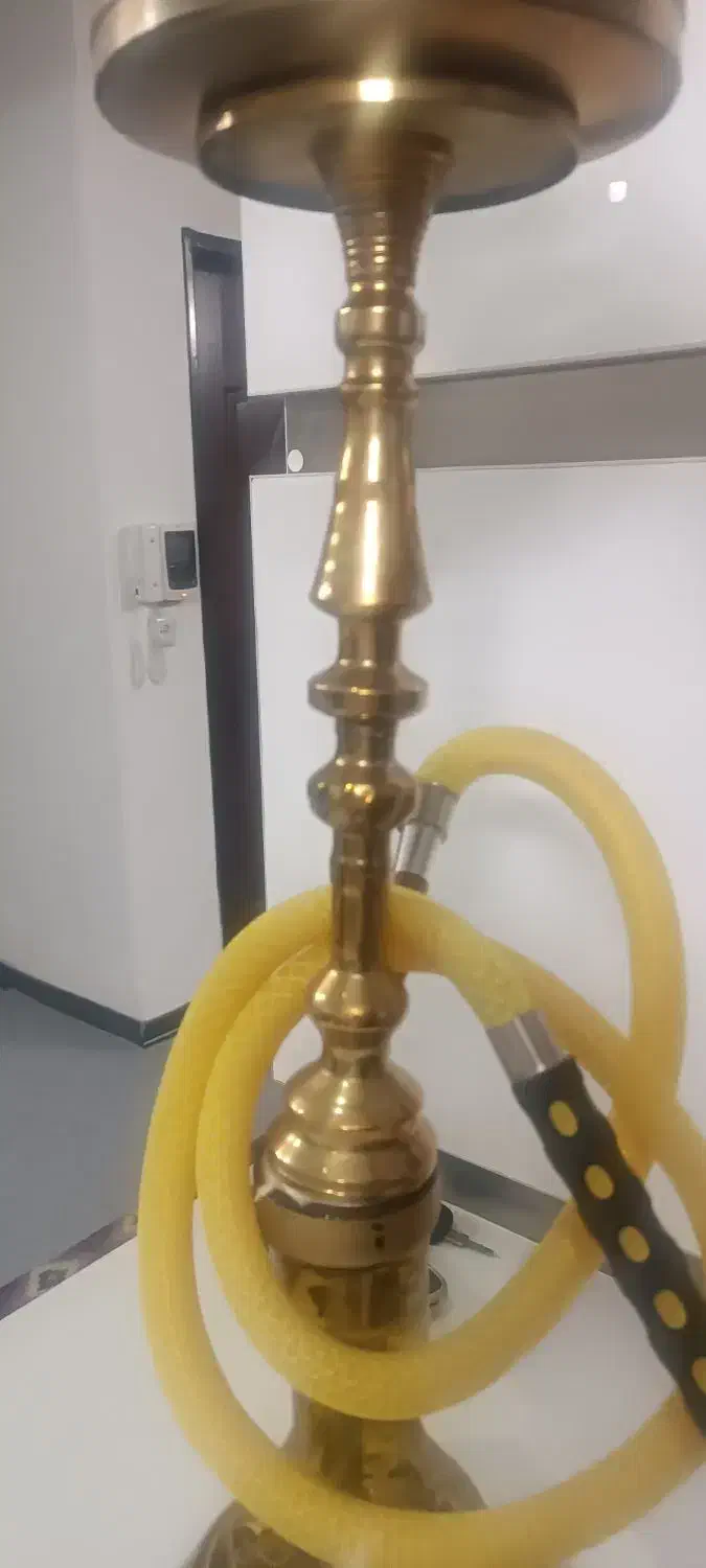 قلیان برنجی شاه عباسی|کلکسیون اشیاء عتیقه|قم, نخودی|دیوار