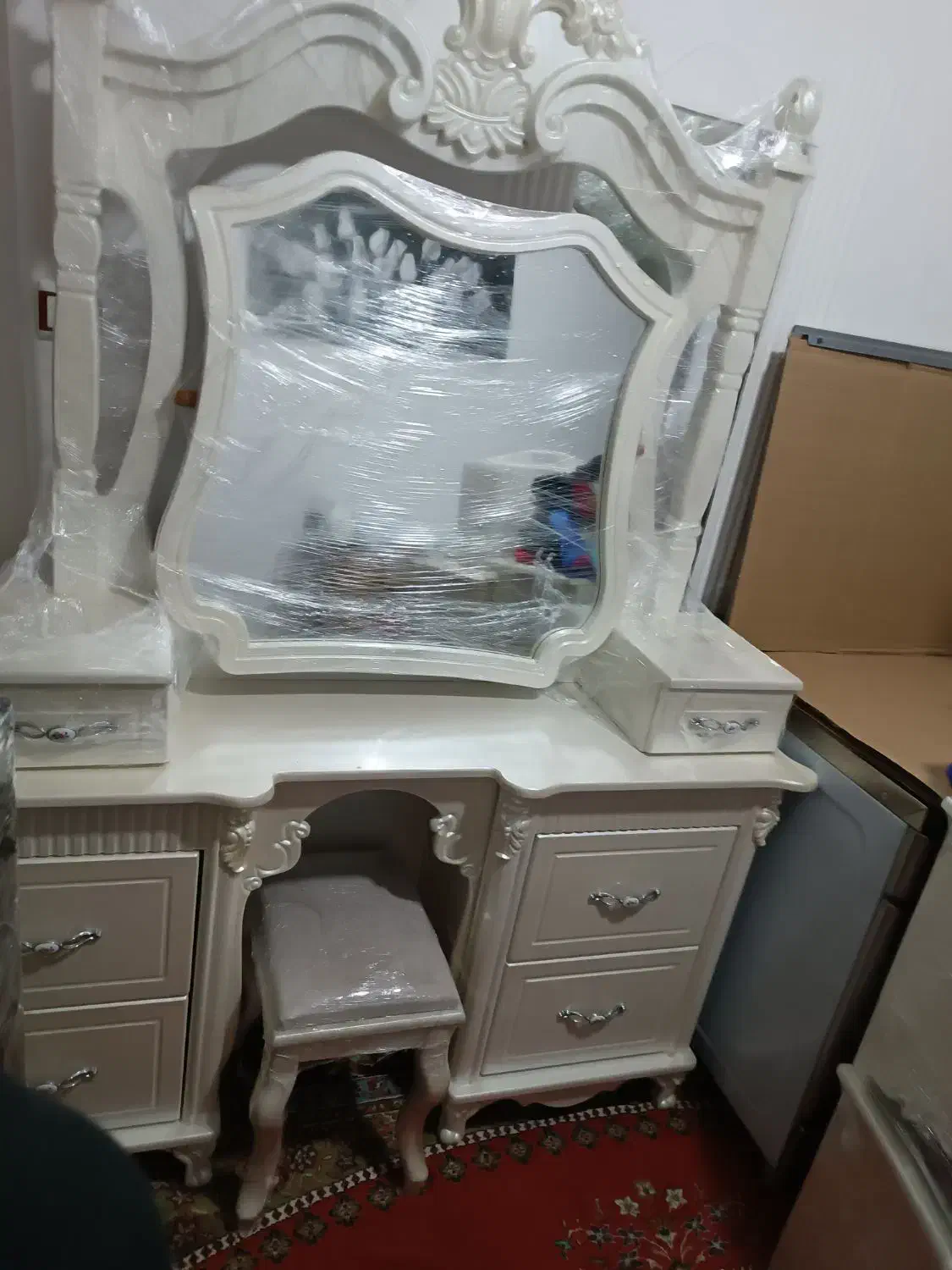 سرویس خواب چوبی|تخت و سرویس خواب|الوند, |دیوار