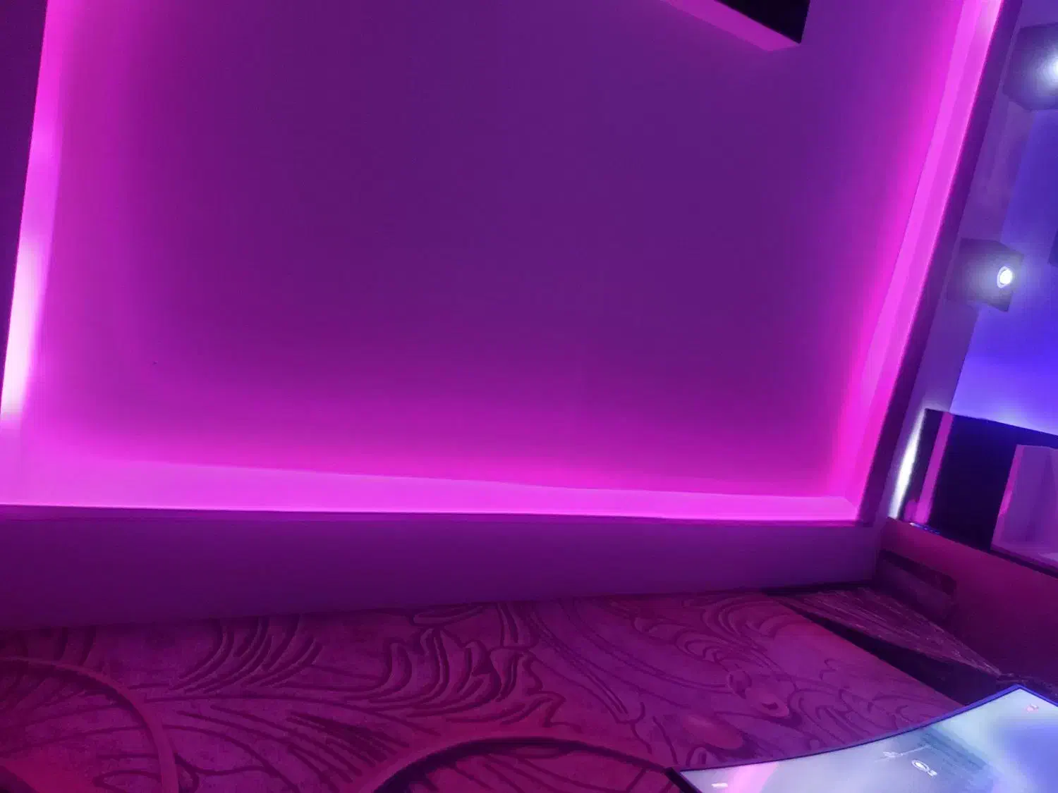 ۳۵ متر ریسه نور مخفی  رنگ بنفش|ریسه و چراغ تزئینی|خرم‌آباد, |دیوار