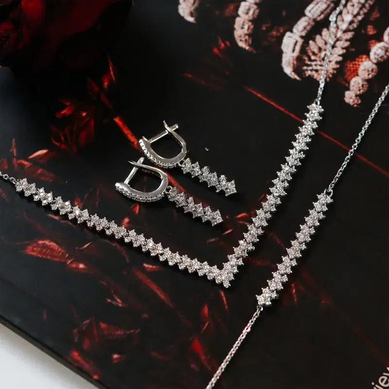 نیم ست نقره زنانه جی تی ای مدل جی نایس با قیمت منا|جواهرات|شیراز, گلستان|دیوار