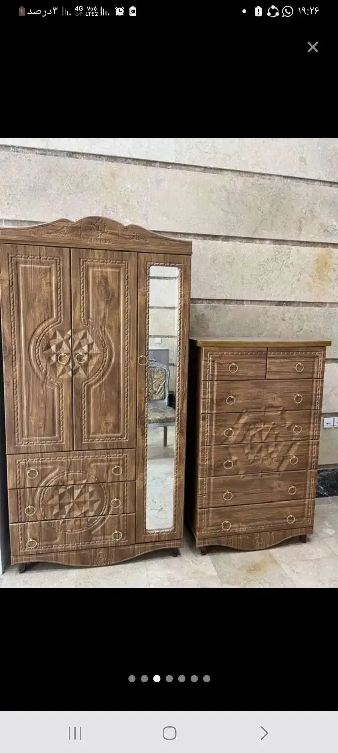 کمد لباسی ۳در|تخت و سرویس خواب|آباده, |دیوار