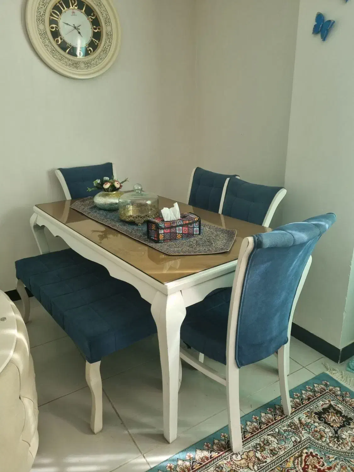میز غذا خوری شیش نفره|میز و صندلی غذاخوری|مریوان, |دیوار