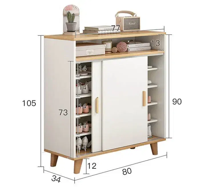 جاکفشی جنس تمام ام دی اف روکش چوب طبیعی. شهرآرا|جاکفشی، کمد، دراور|الیگودرز, |دیوار