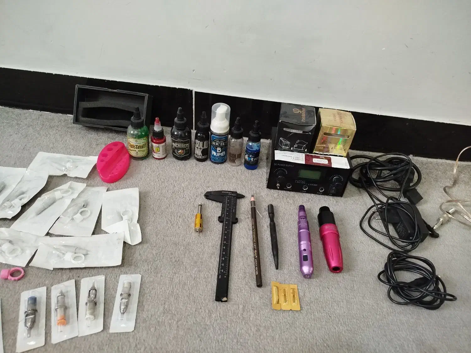 لوازم کامل تاتو بدن و ابرو|آرایشی، بهداشتی، درمانی|رباطکریم, نصیرشهر|دیوار