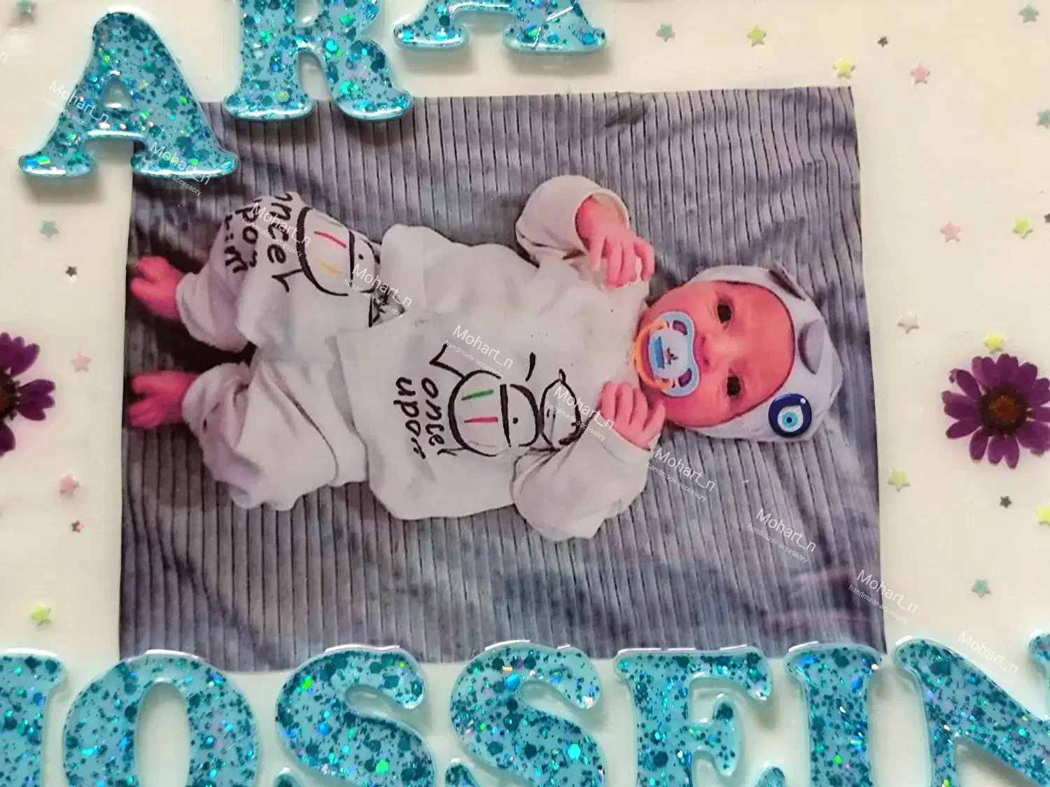 تابلو یادگاری کودک و نوزاد رزینی شبتاب|اسباب و اثاث بچه|بوشهر, |دیوار