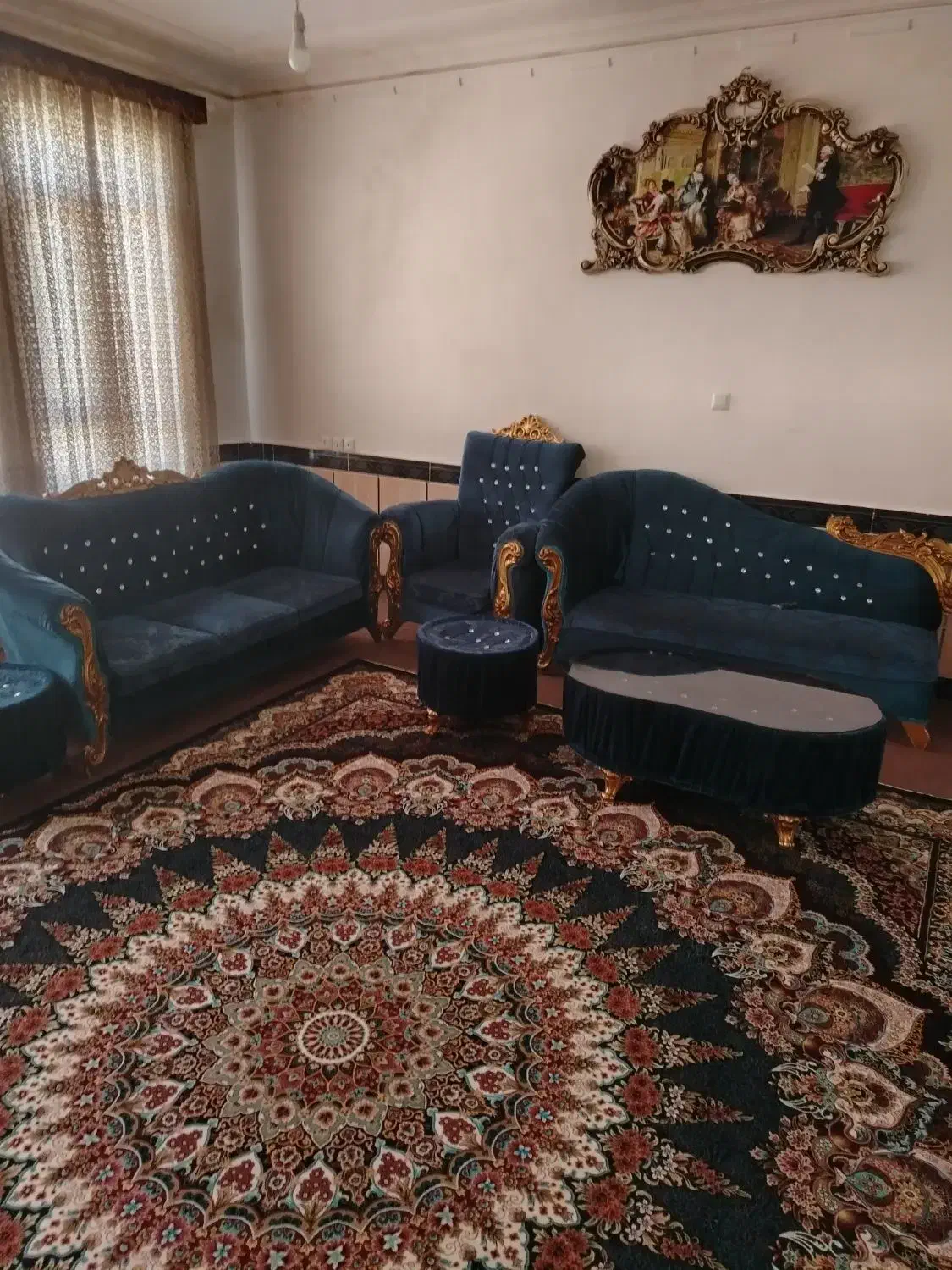 مبل سلطنتی 10نفره وناهار خوری 6نفره|مبلمان خانگی و میز عسلی|نورآباد, |دیوار