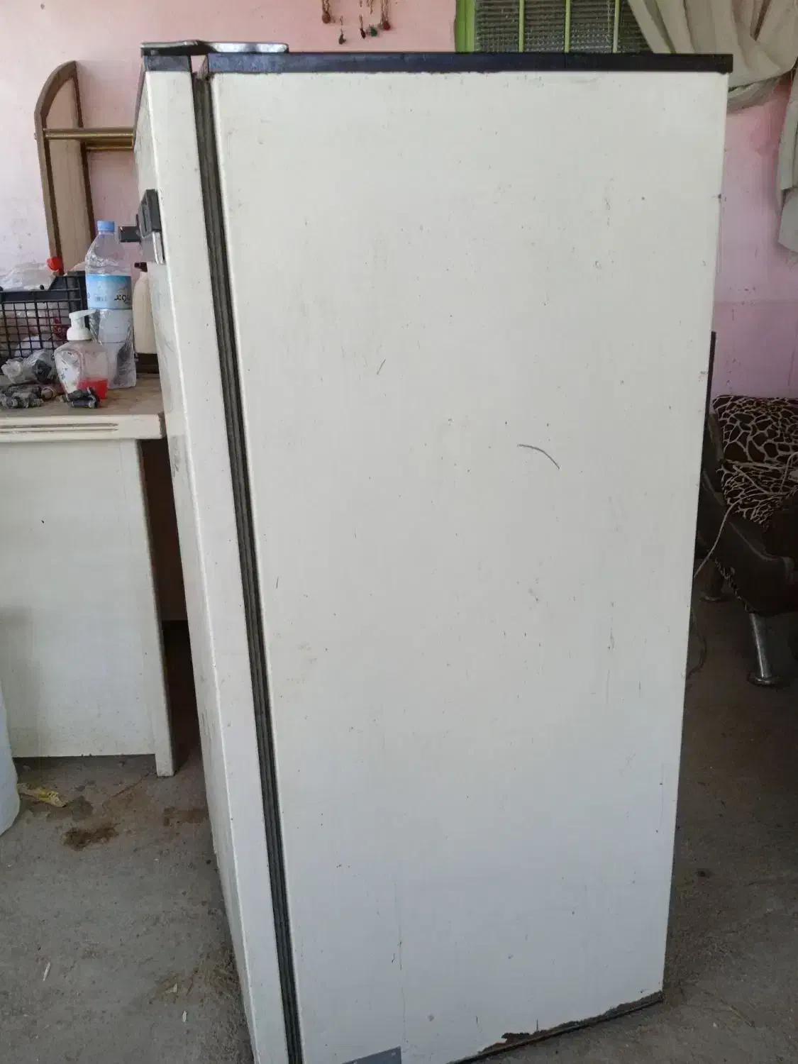 یخچال|یخچال و فریزر|بافت, |دیوار