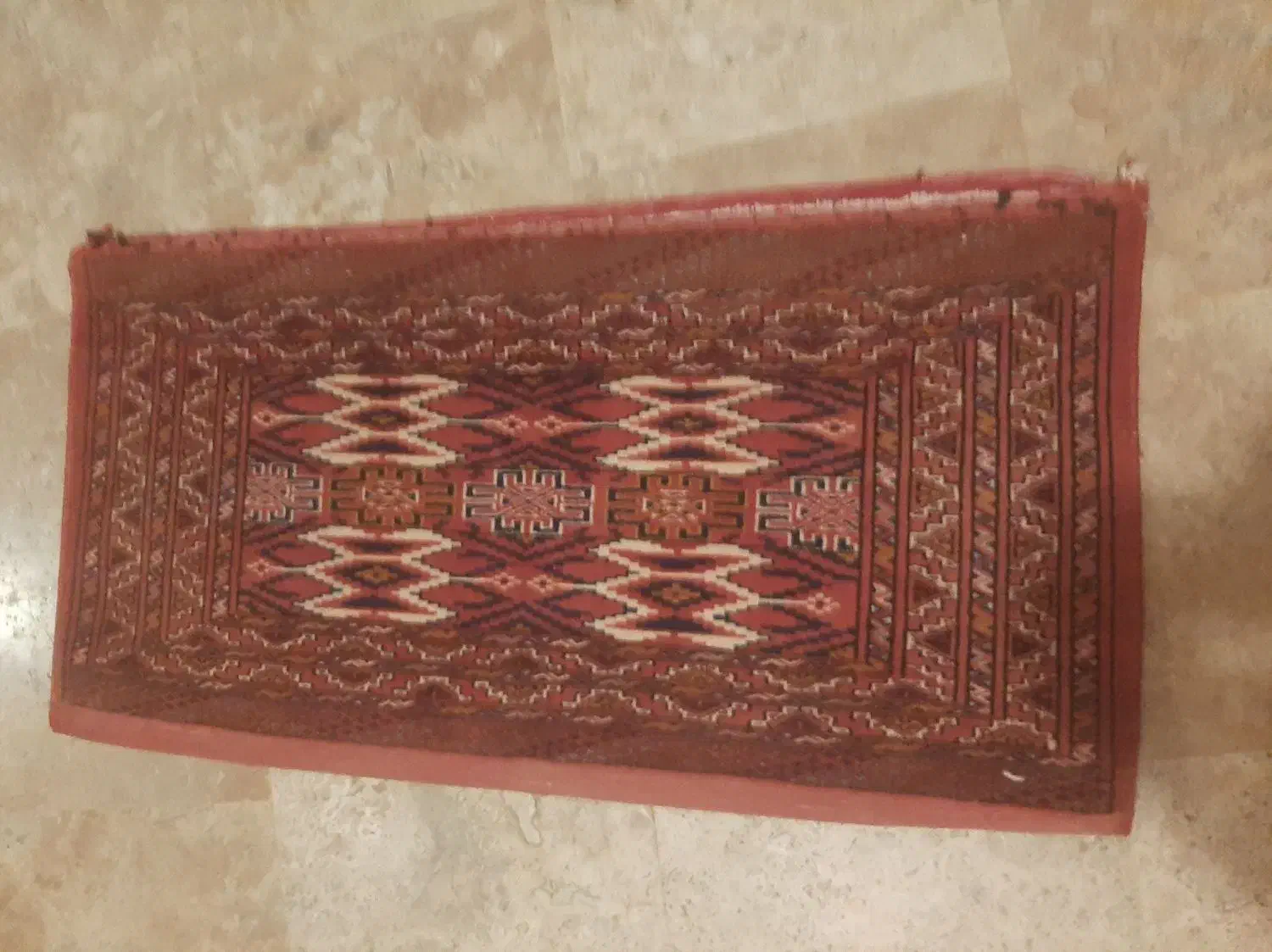 یک جفت پشتی دستبافت کرک ترکمن به ابعاد ۵۶در۱۰۶|پشتی|تهران, هروی|دیوار