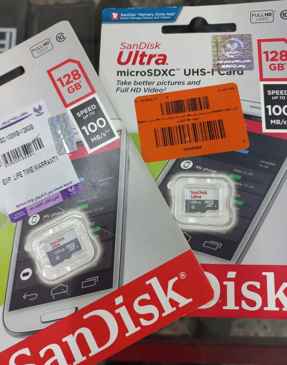 کارت حافظه سان دیسک  ( ۲ عدد )|لوازم جانبی موبایل و تبلت|نیشابور, محله میدان باغات|دیوار