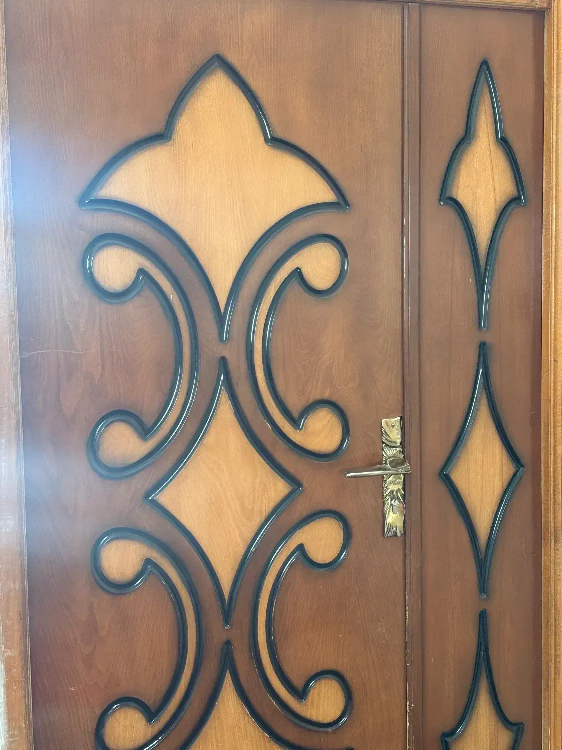 درب چوبی cncبا رنگ|مصالح و تجهیزات ساختمان|ویلکیج, |دیوار