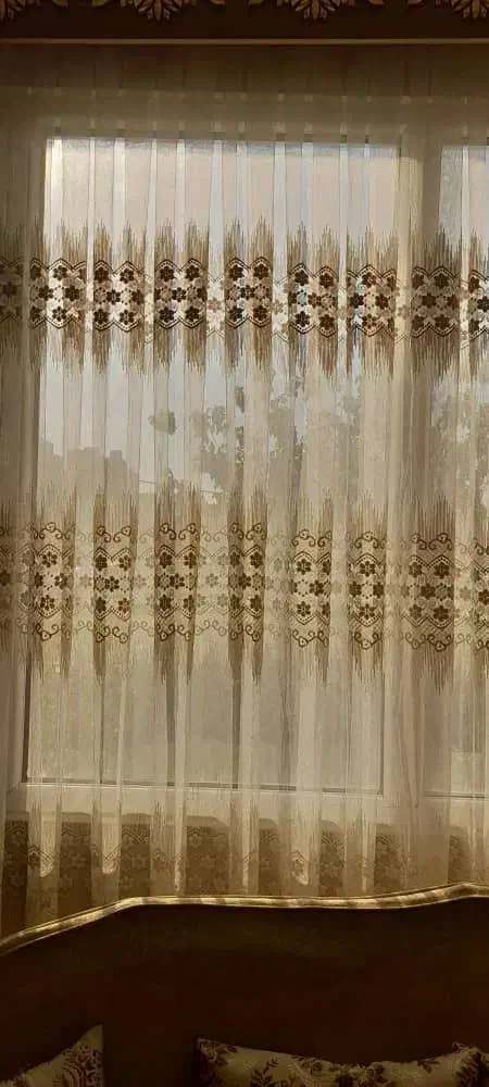 پرده تور سفید|پرده، رانر، رومیزی|کرج, گلشهر|دیوار