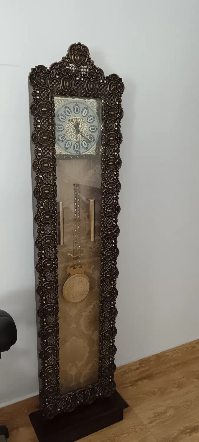 ساعت قدی برنز و چوب راش|ساعت دیواری و تزئینی|بوکان, |دیوار