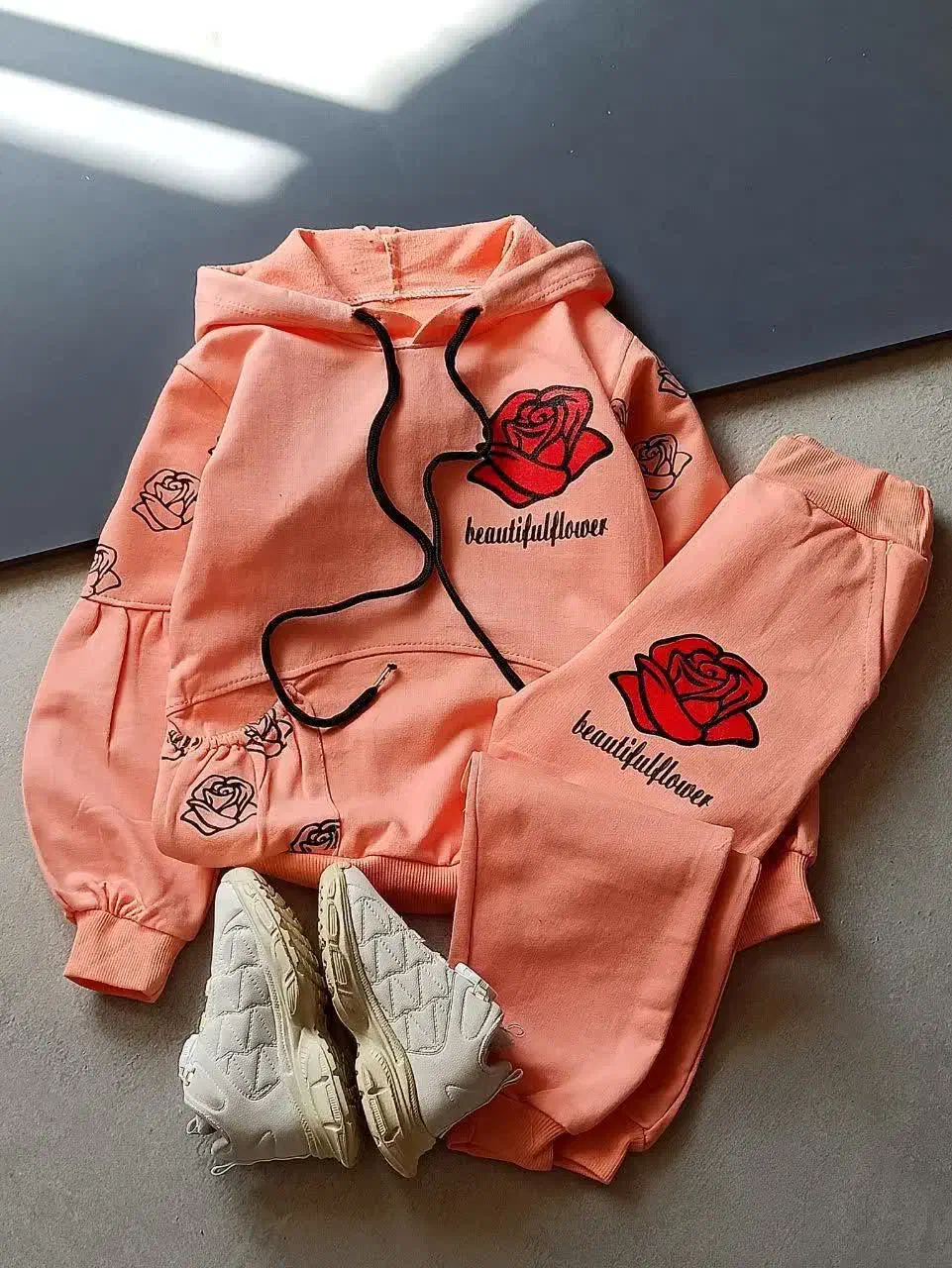 ست هودی شلوار رز|کفش و لباس بچه|شیدا, |دیوار