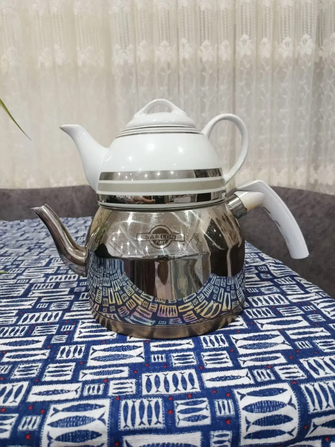 کتری قوری مارک سافلون|قوری، کتری، قهوهساز دستی|رودسر, |دیوار