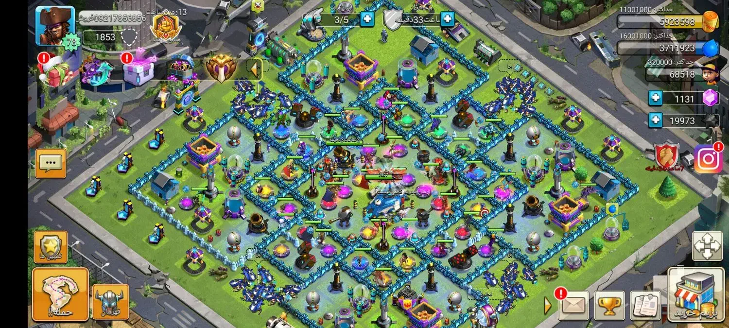 اکانت کلش اف زامبی لول ۸۰|کنسول، بازی ویدئویی و آنلاین|اسلامشهر, شهرک سعیدیه|دیوار