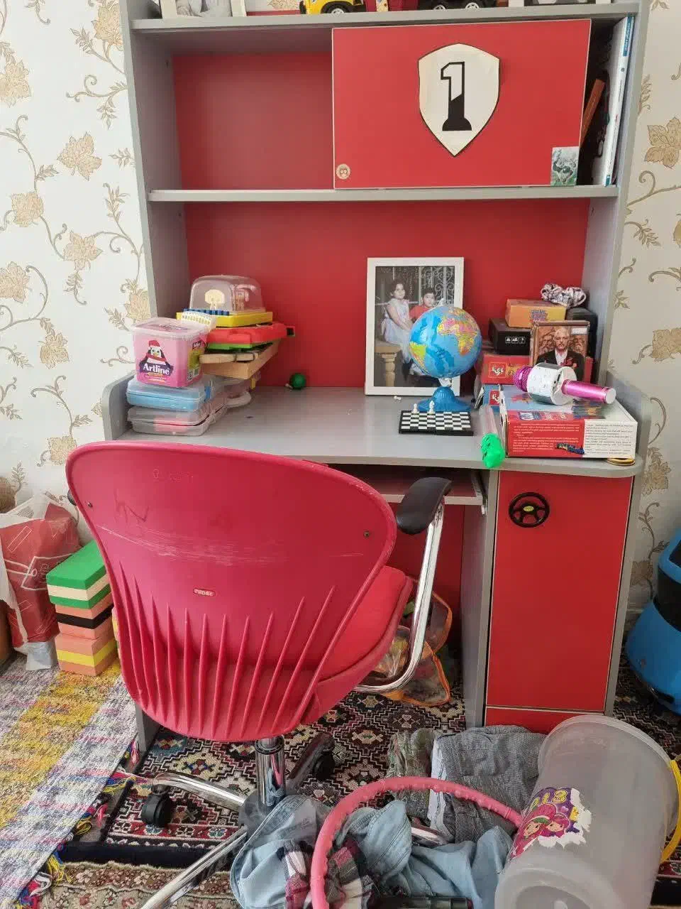 سرویس تخت و کمد نوجوان ترک|تخت و سرویس خواب|گرمسار, |دیوار