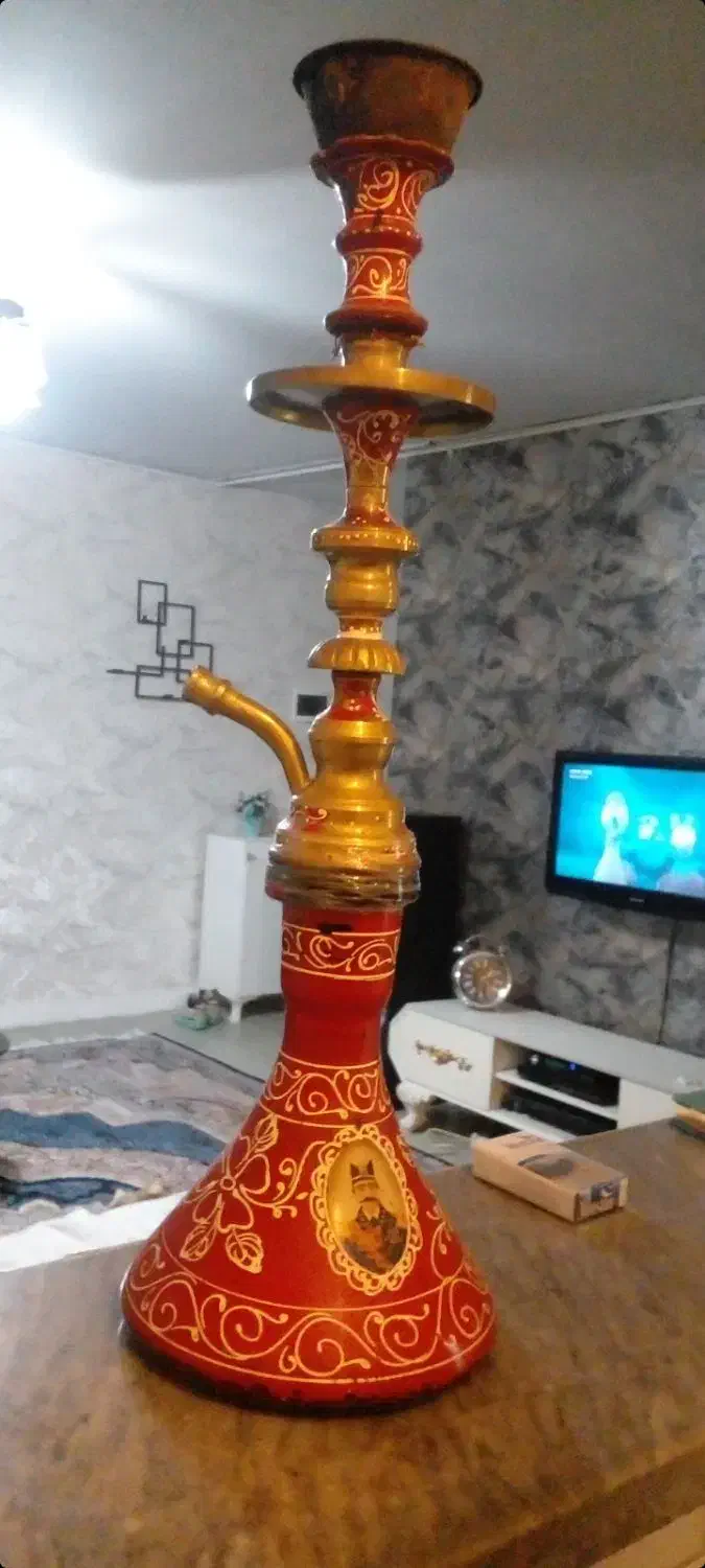 قلیون از جنس برنج اصلی، ویپ|کلکسیون اشیاء عتیقه|اسلام‌شهر, شهرک قائمیه|دیوار