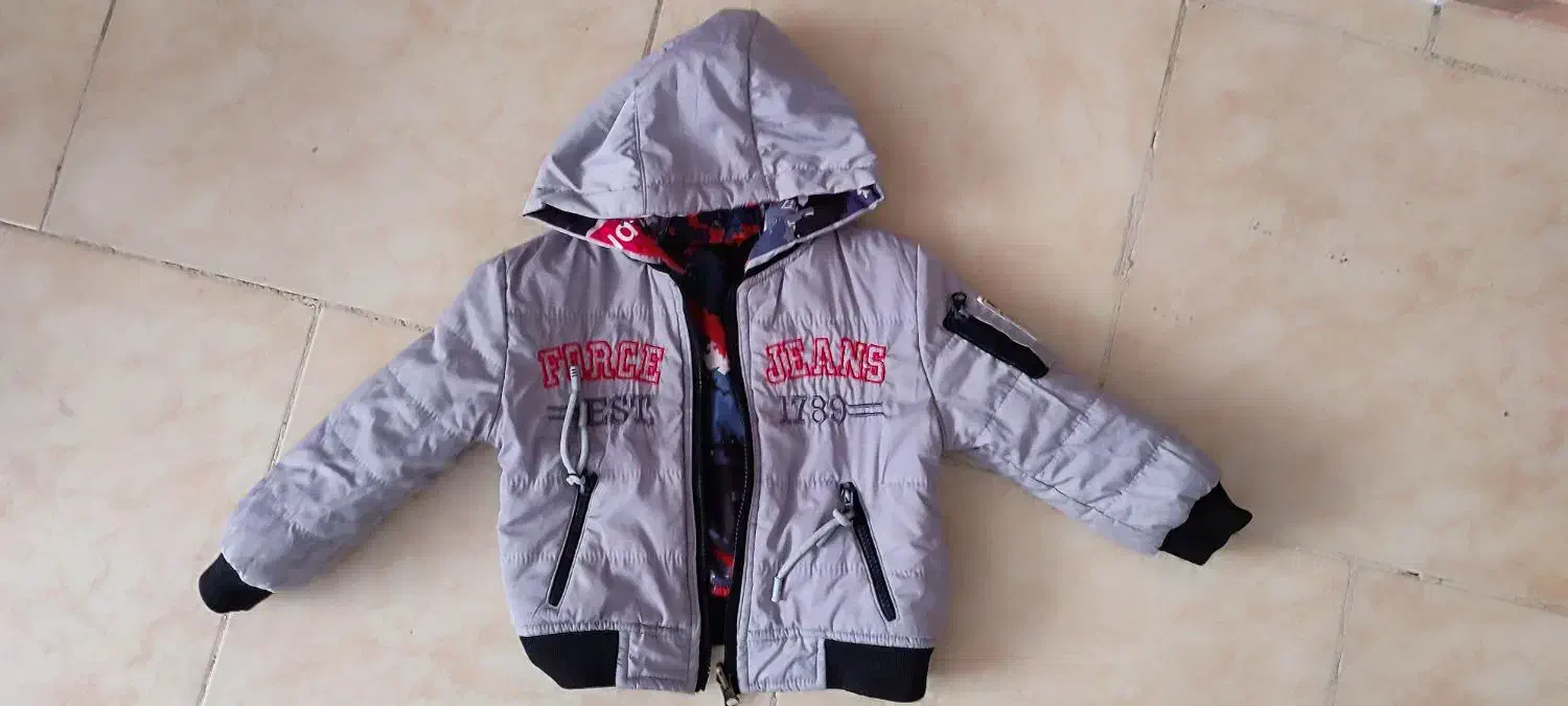 کاپشن دو رو بچگانه|کفش و لباس بچه|الوند, |دیوار