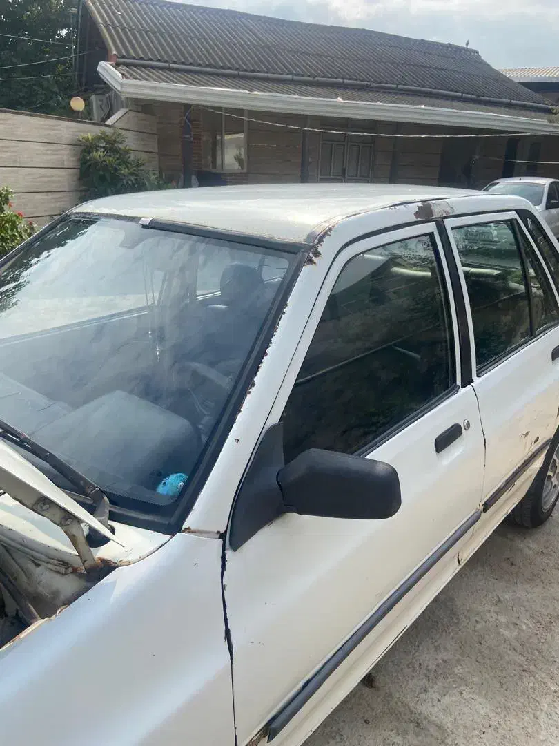 پراید ۸۲ سفید فنی سالم، زیر پام بوده|خودرو سواری و وانت|قائمشهر, |دیوار