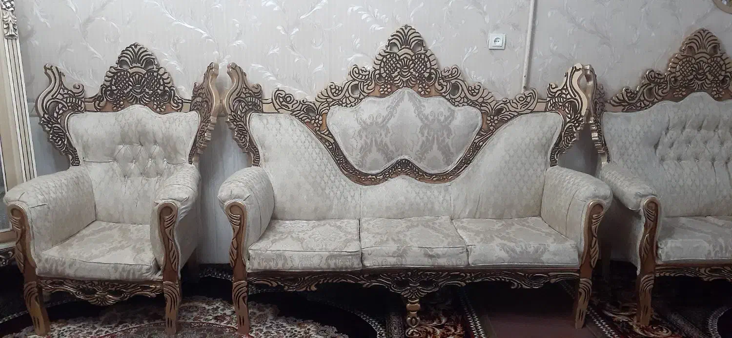 مبل سلطنتی|مبلمان خانگی و میز عسلی|پیشوا, |دیوار