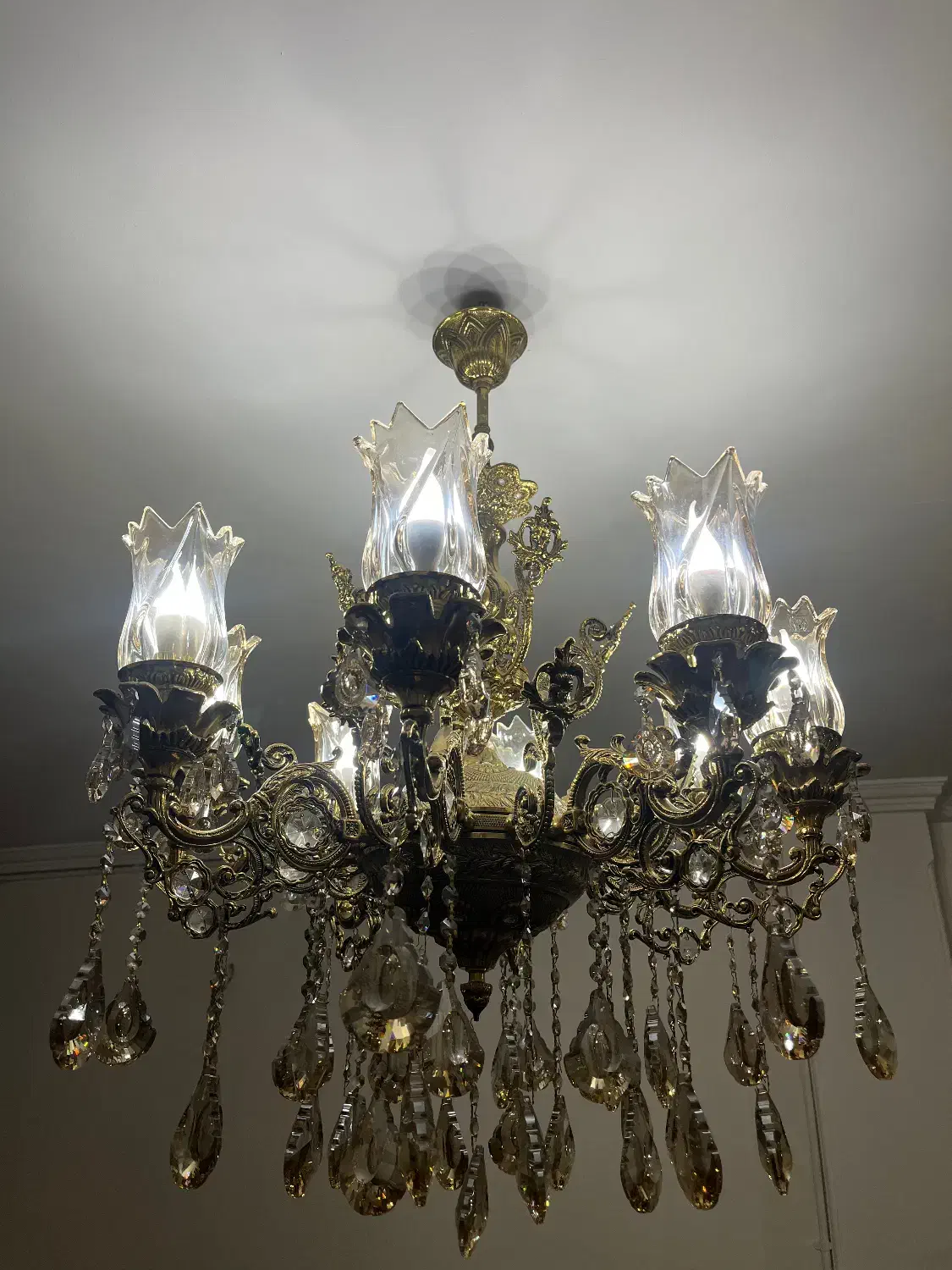 برنز لوستر|لوستر و چراغ آویز|کرج, شهرک بنفشه|دیوار