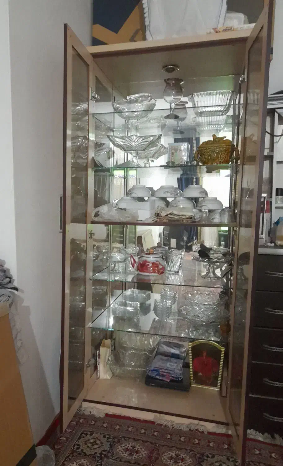 بوفه چوبی|بوفه، ویترین، کنسول|بجنورد, |دیوار