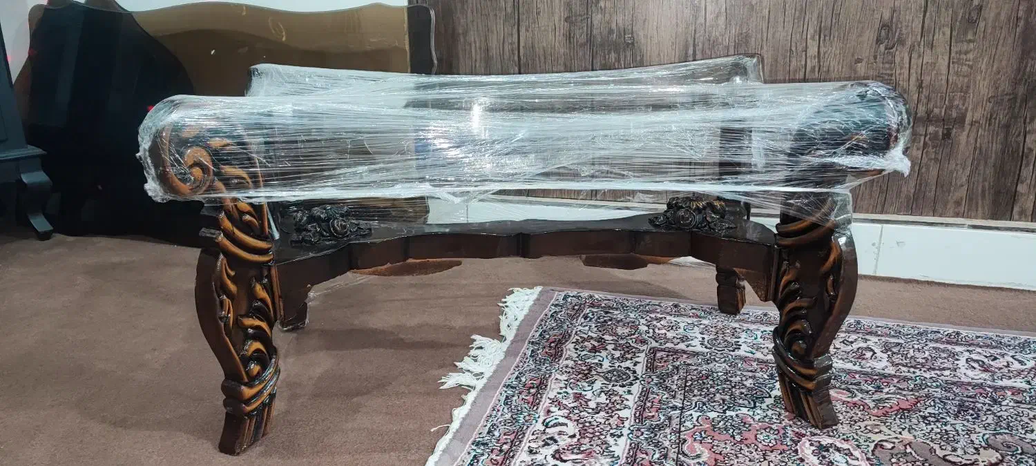 جلو مبلی و عسلی چوب|مبلمان خانگی و میز عسلی|اندیمشک, |دیوار