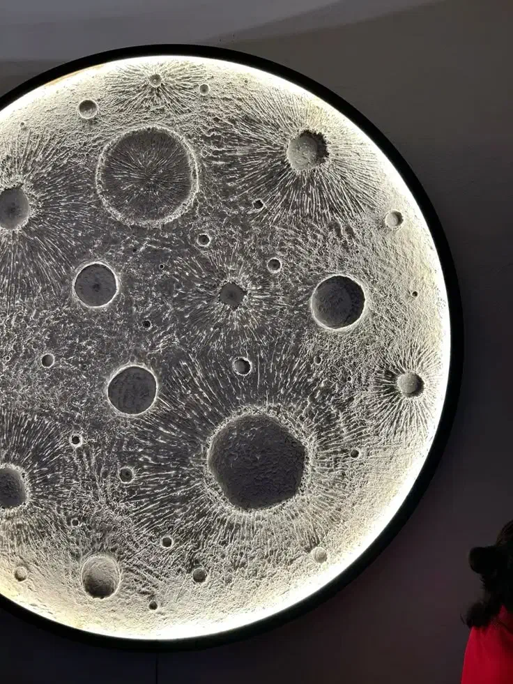 تابلوماه برجسته شده باخمیربتونه وال ای رنگی|تابلو، نقاشی، عکس|نور, |دیوار