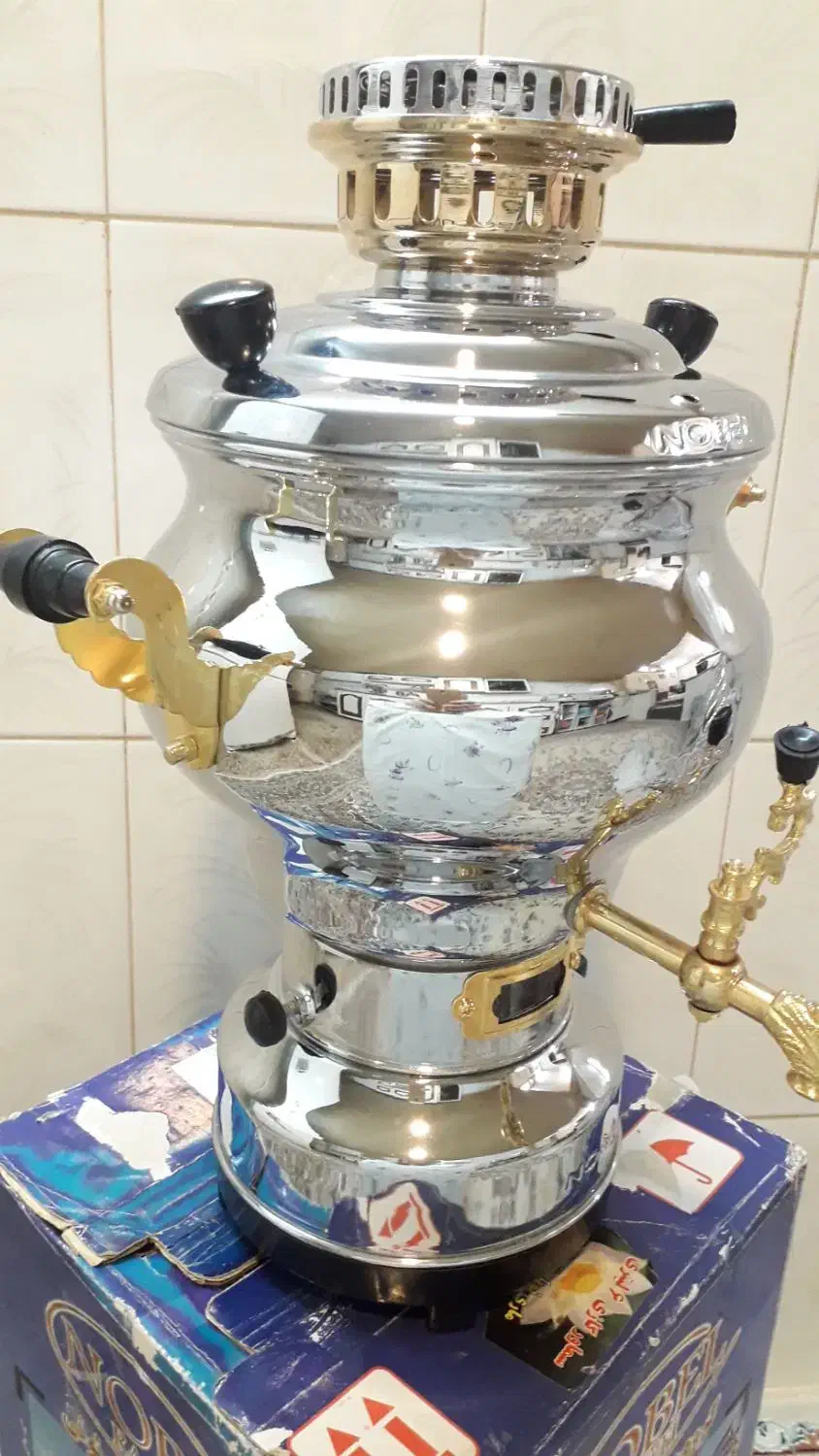 سماور ۶ لیتری نو ورق سنگین ۸ میل مارک نوبل|سماور، چایساز، قهوهساز|قم, بکایی|دیوار