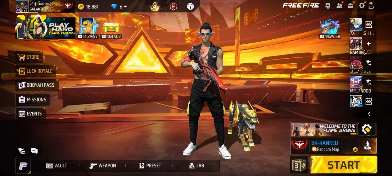 اکانت فری فایر|کنسول، بازی ویدئویی و آنلاین|نورآباد ممسنی, |دیوار