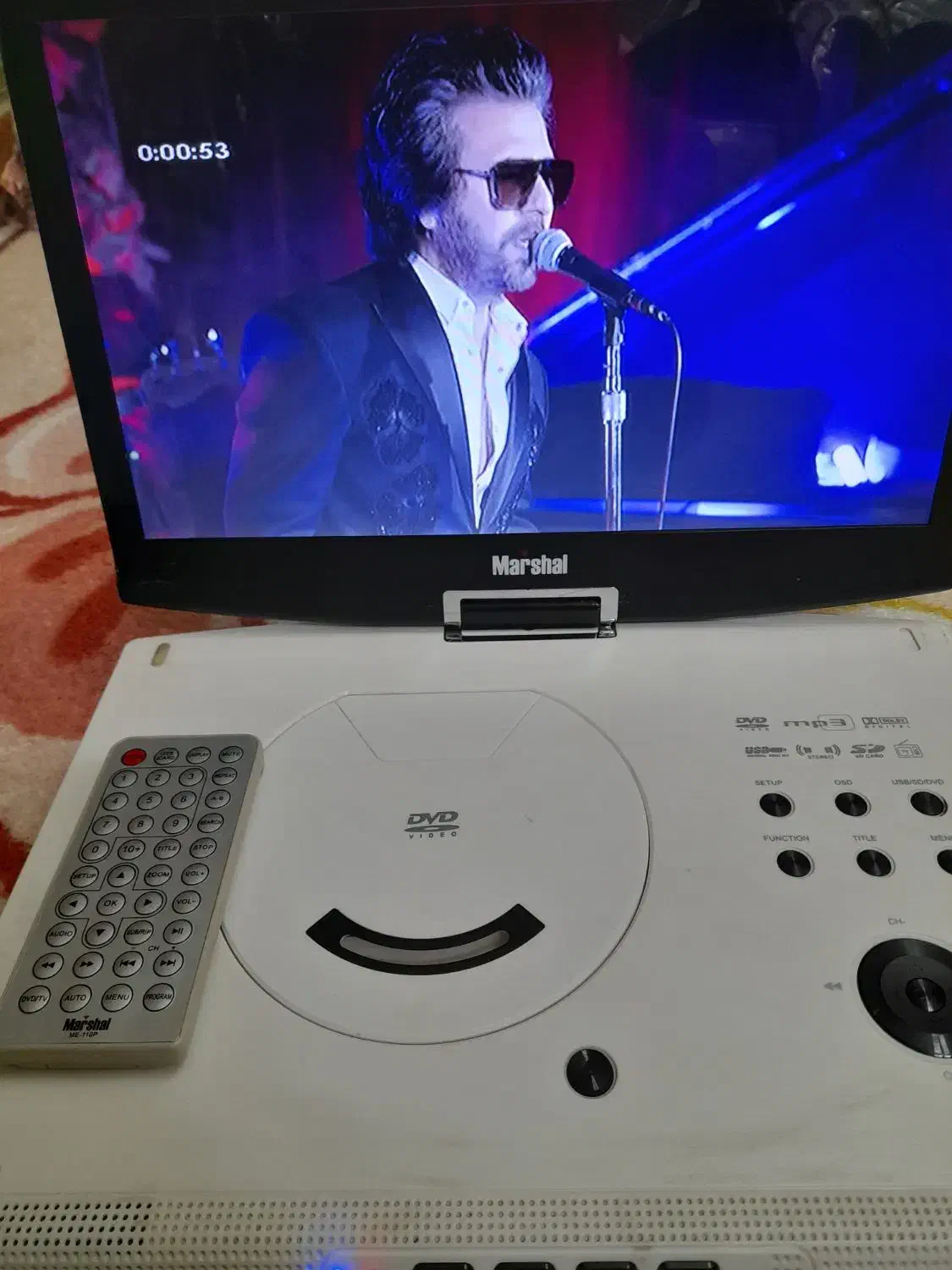 دی وی دی لبتابی 15 اینچ پرتابل مارشال AV .DVD .USB|پخش‌کننده DVD و ویدیو|ری, دیلمان|دیوار