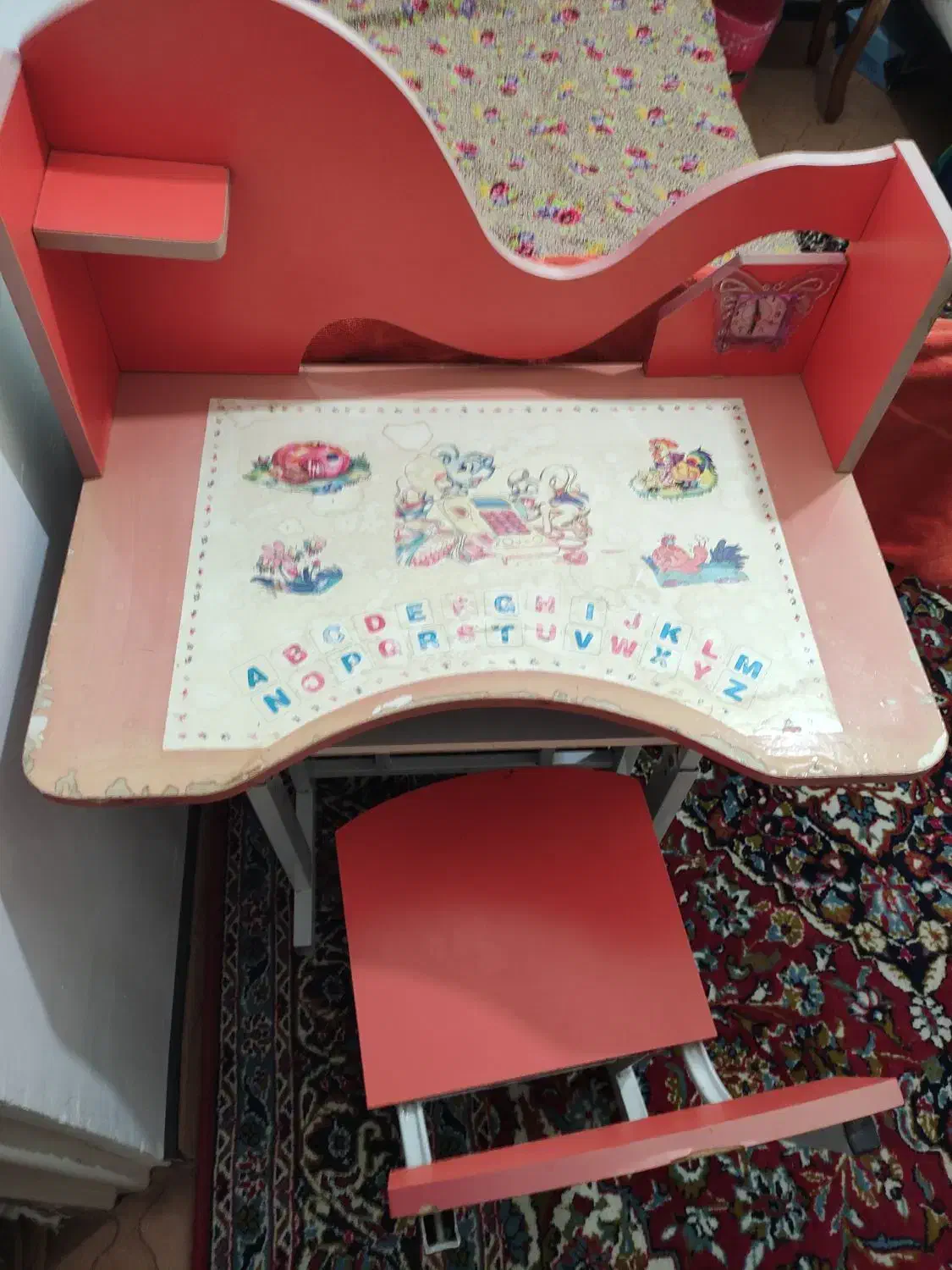 میز و صندلی تحریر بچه گانه|تخت و صندلی بچه|اردبیل, |دیوار
