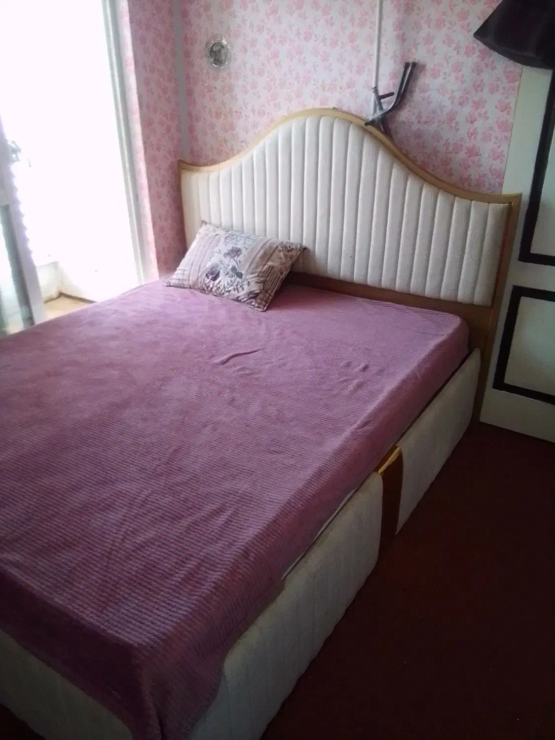 تخت دونفره ام دی اف با روکش|تخت و سرویس خواب|بندر ترکمن, |دیوار