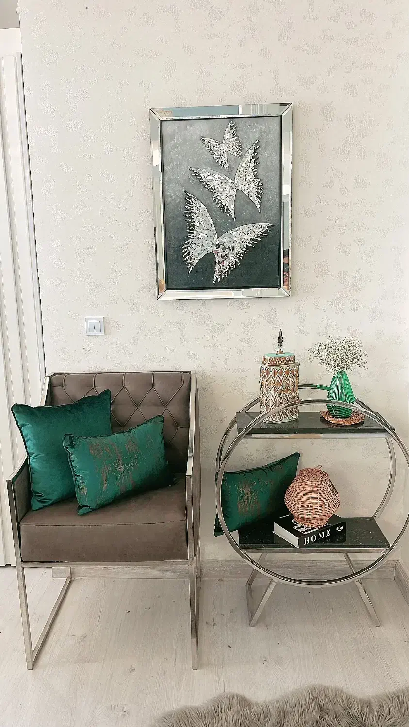 کنسول و صندلی استیل|بوفه، ویترین، کنسول|رشت, چله خانه|دیوار