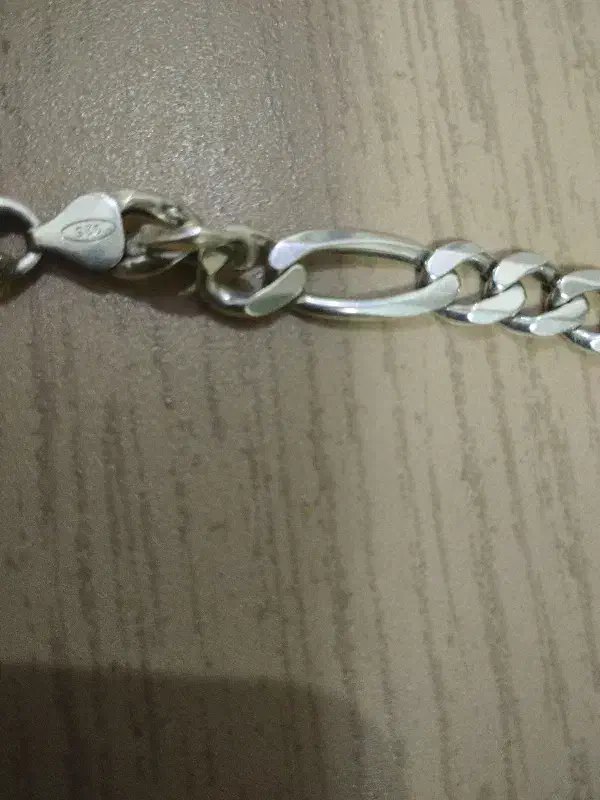 زنجیر نقره 925 فیگارو|جواهرات|کرمانشاه, |دیوار