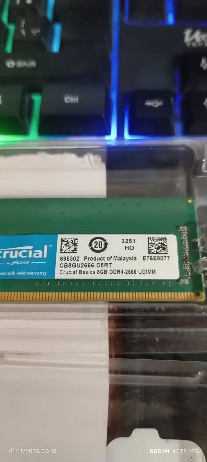 باسلام رم 8 گیگ DDR 4 باس 2666نو و بدون استفاده|قطعات و لوازم جانبی رایانه|زاهدان, |دیوار