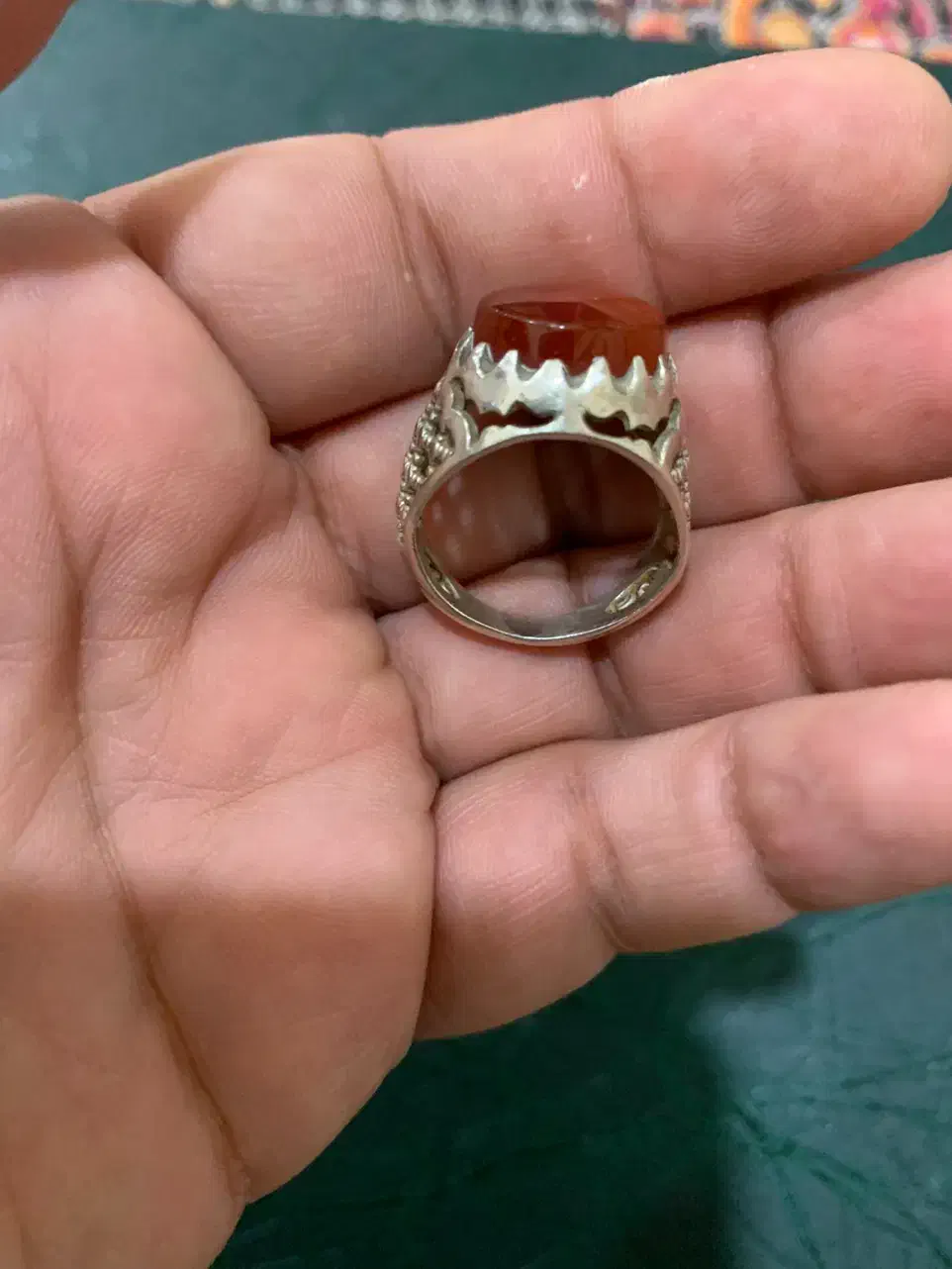 انگشتر عقیق یمنی اصل|کلکسیون اشیاء عتیقه|بندرعباس, |دیوار