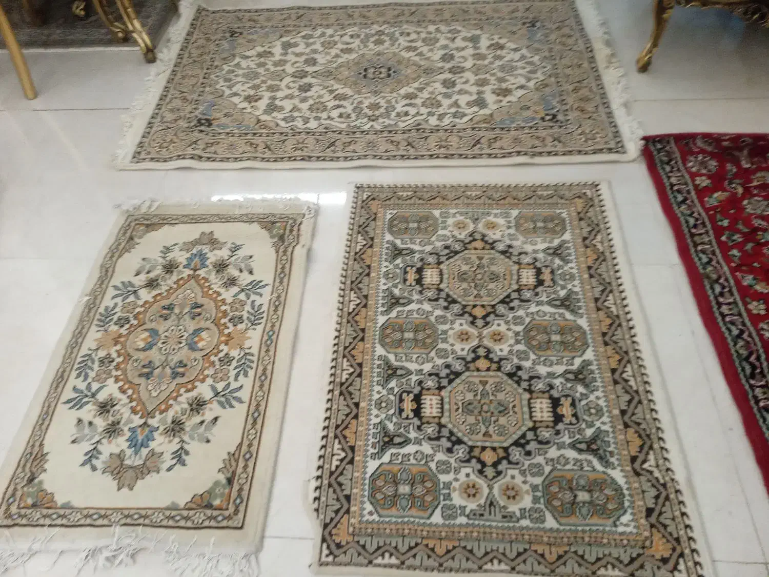 فرشهای 4متری کناره زرنیم یک متری و نیم|فرش|همدان, |دیوار