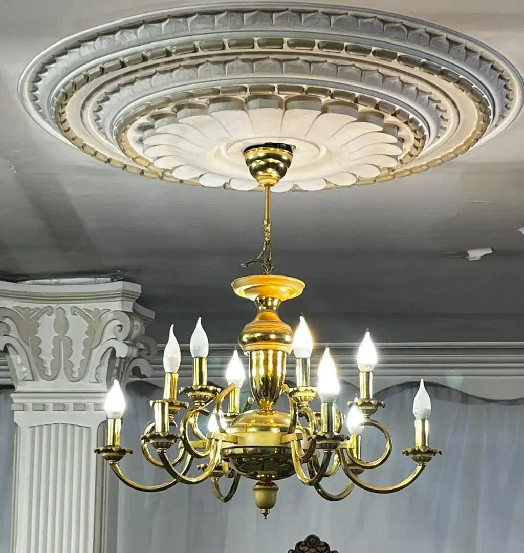 لوستر آبکاری طلا ۲۴ عیار|لوستر و چراغ آویز|مشهد, گلبرگ شمالی|دیوار