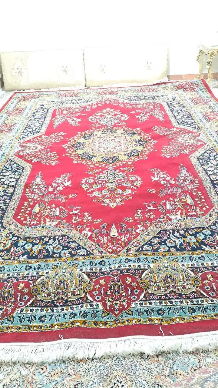 دو عدد فرش ۱۲ متری لاکی|فرش|خرم‌آباد, |دیوار