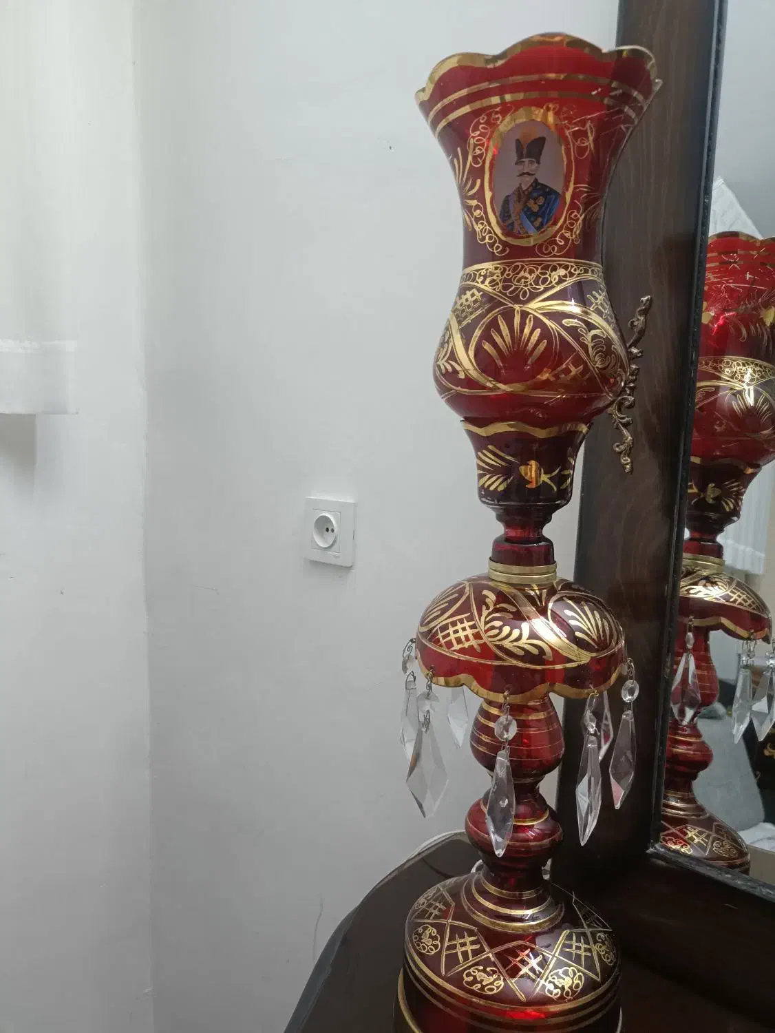 شمعدان لاله عباسی عتیقه|کلکسیون اشیاء عتیقه|مشهد, هنرور|دیوار