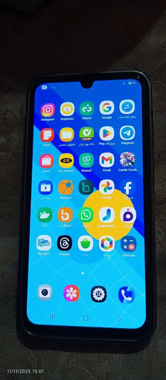 گوشی a۱۵ کارکرده ۴ماه تمیز رم ۶ حافظه ۱۲۸|موبایل|تایباد, |دیوار