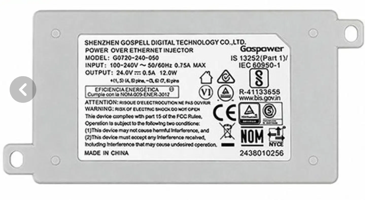 اینجکتور PoE شبکه 0.5A 24V|قطعات و لوازم جانبی رایانه|تهران, اسکندری|دیوار