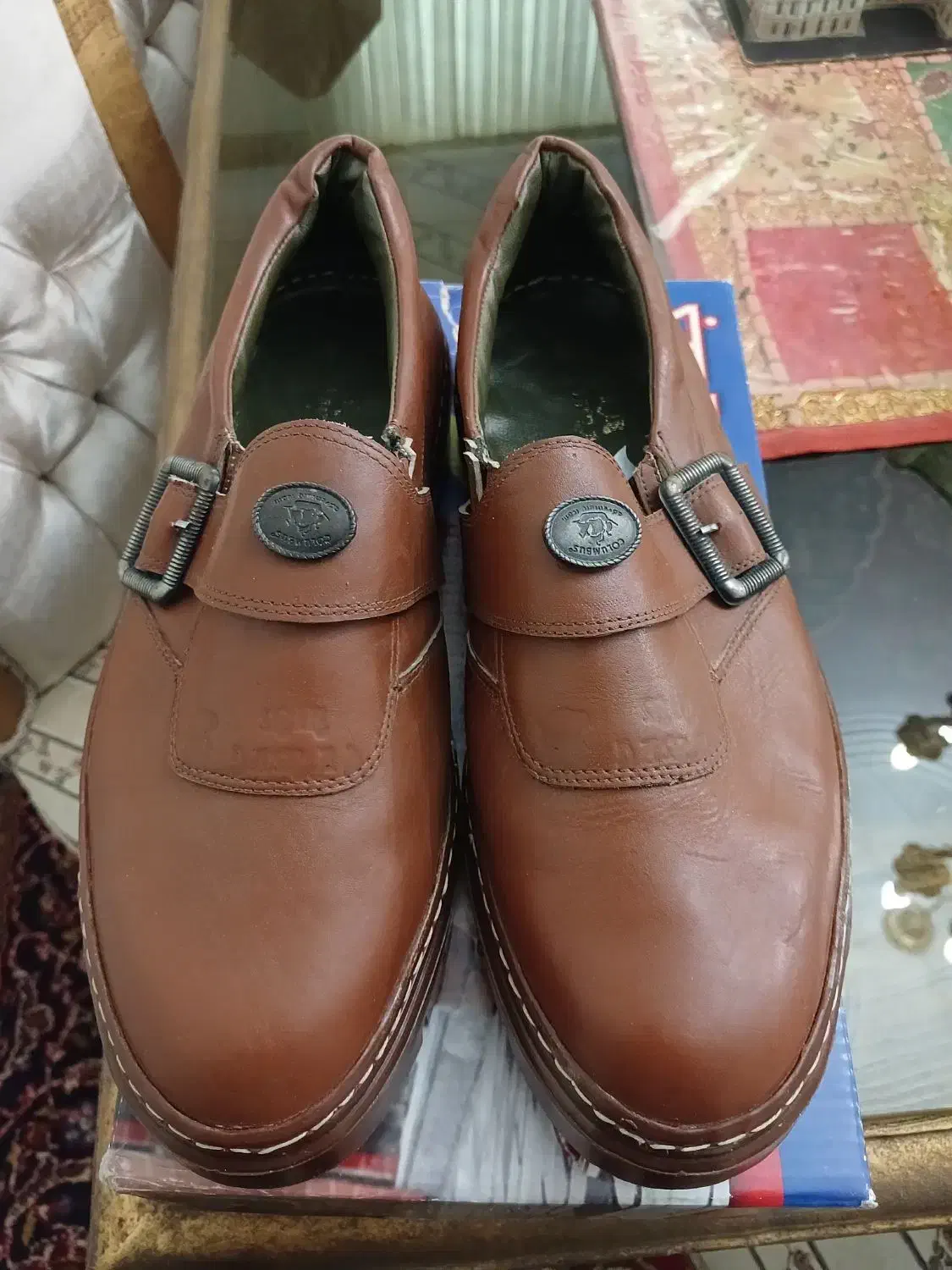 کفش چرم طبیعی مردانه|کیف، کفش، کمربند|اصفهان, خانه اصفهان|دیوار